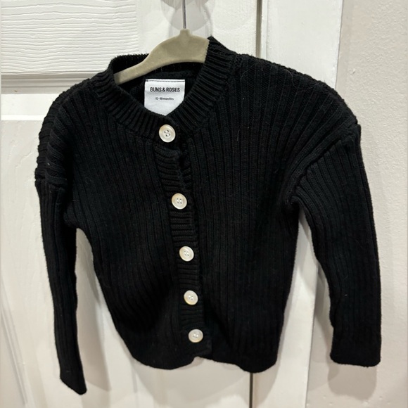 Bums & Roses Knit Button Sweater - Picture 2 of 4